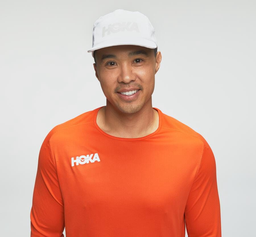 Hoka One One Performance 3/4 Sleeve Top Herr - Orange - PRAKC-4365